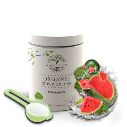 Organic Super Greens - Watermelon by A Quality Life Nutrition