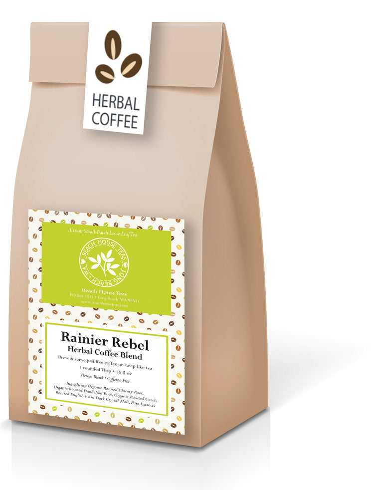 rainier rebel herbal coffee by beach house teas