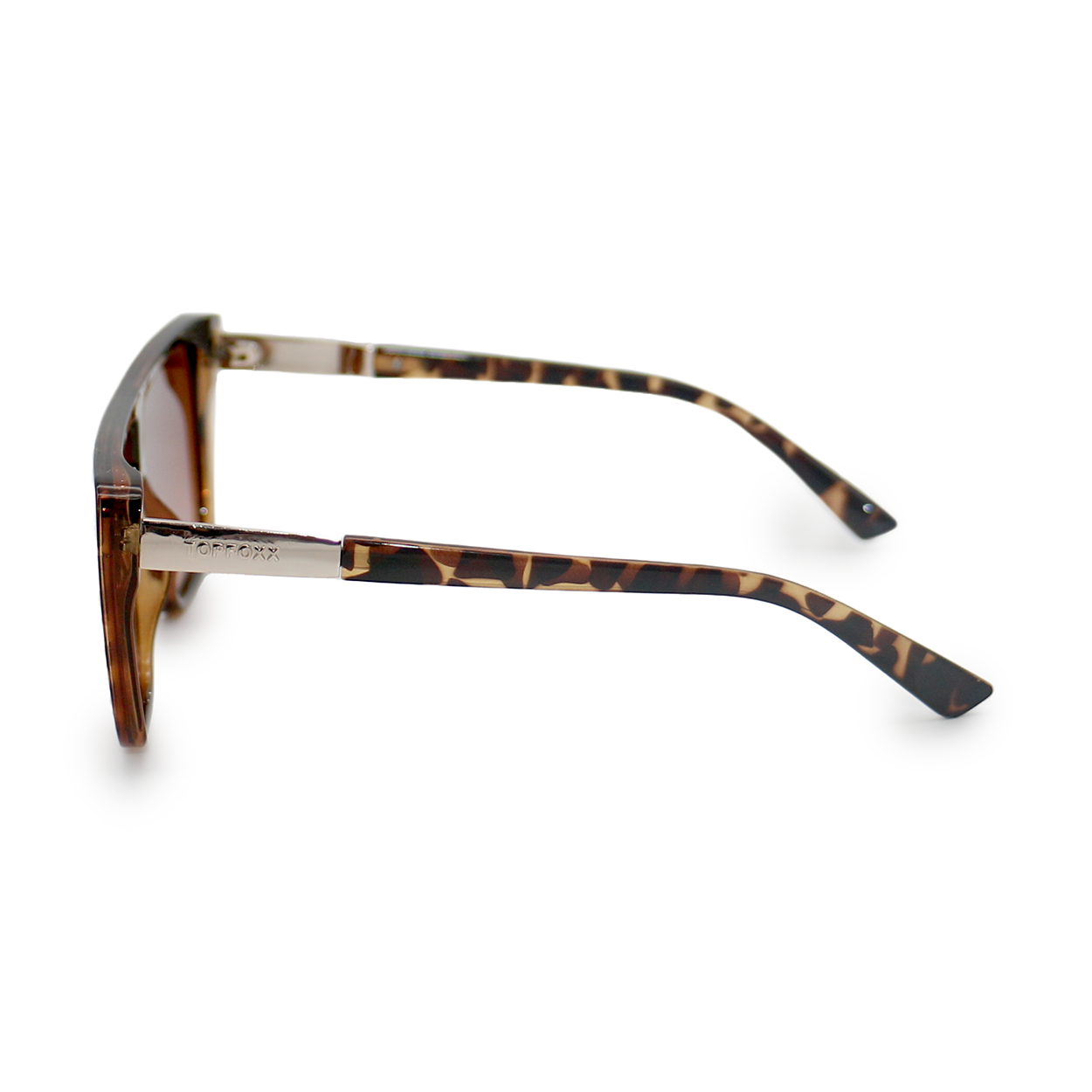 sustainable rayz - limited edition tortoise squared sunglasses by topfoxx