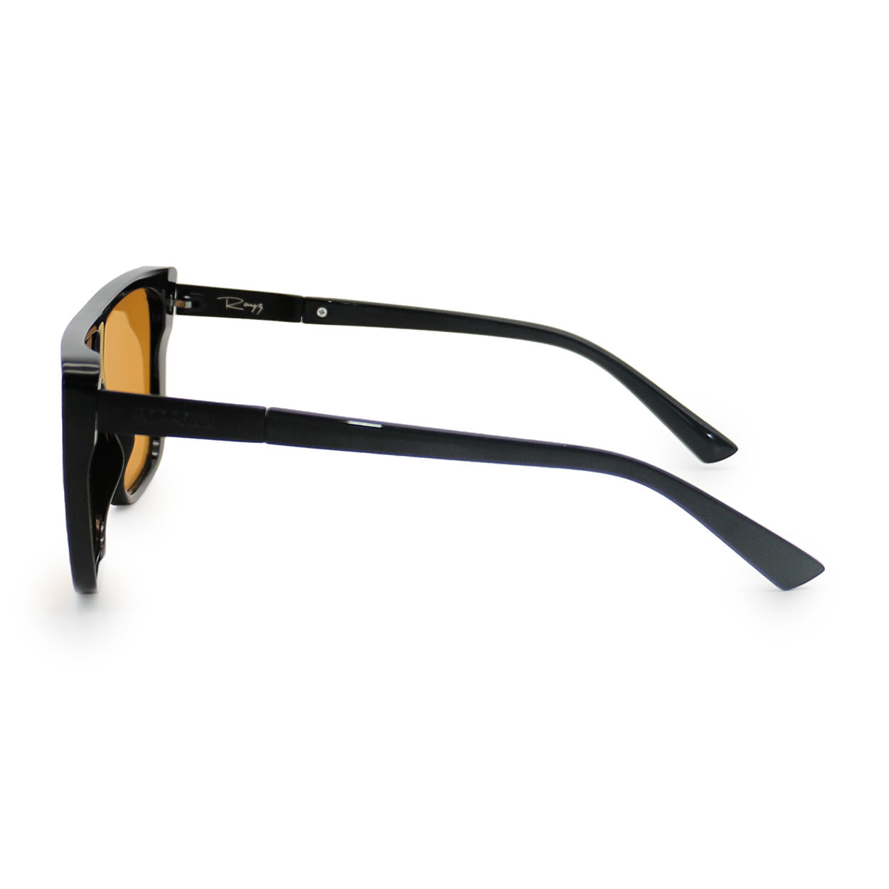 sustainable rayz - limited edition yellow squared sunglasses by topfoxx