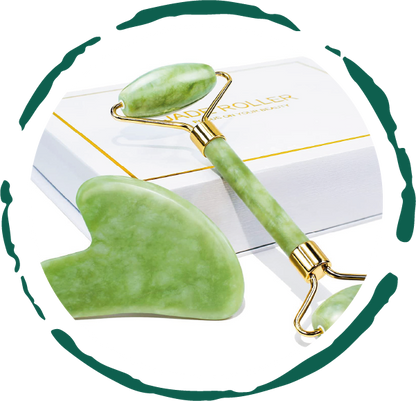 Jade Roller & Gua Sha Gift Box by BeNat