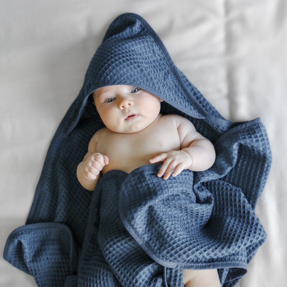 waffle hooded baby towel by ettitude