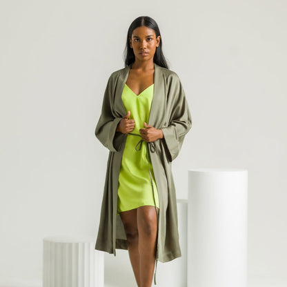 Sateen Robe by ettitude