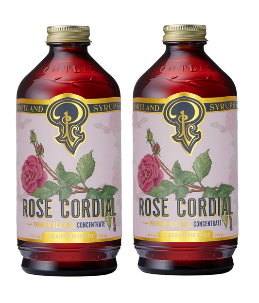 Rose Cordial Syrup two-pack by Portland Syrups