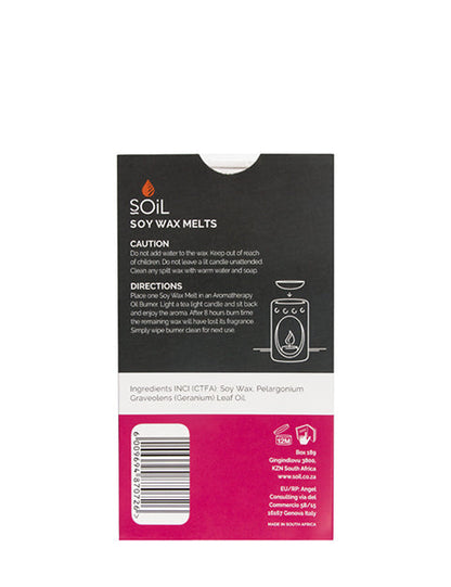 Soy Wax Melts - Rose Geranium by SOiL Organic Aromatherapy and Skincare