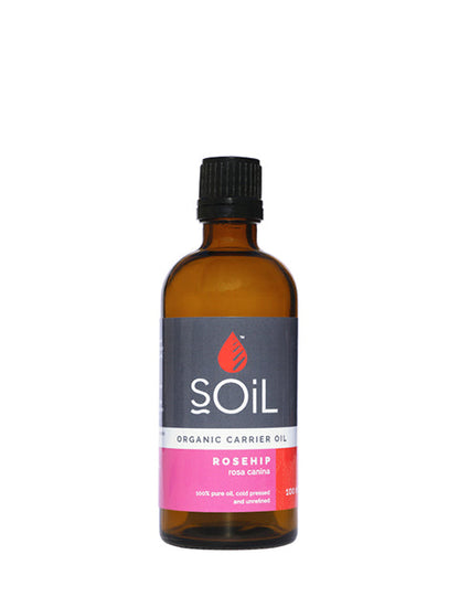 Organic Rosehip Oil (Rosa Canina) 100ml by SOiL Organic Aromatherapy and Skincare