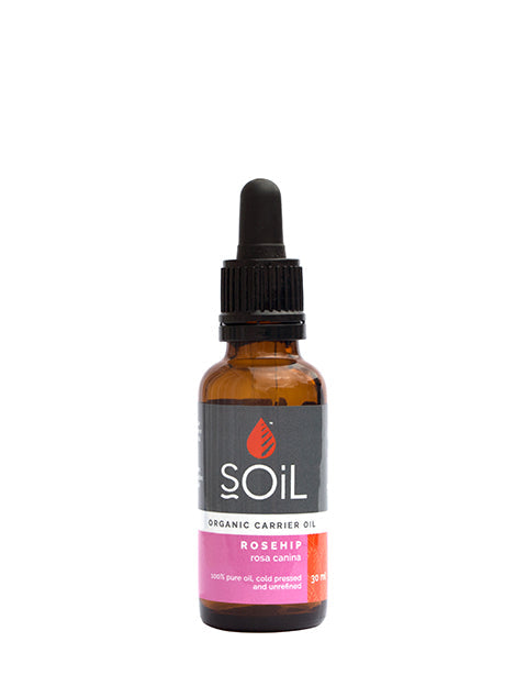 organic rosehip oil (rosa canina)  30ml by soil organic aromatherapy and skincare