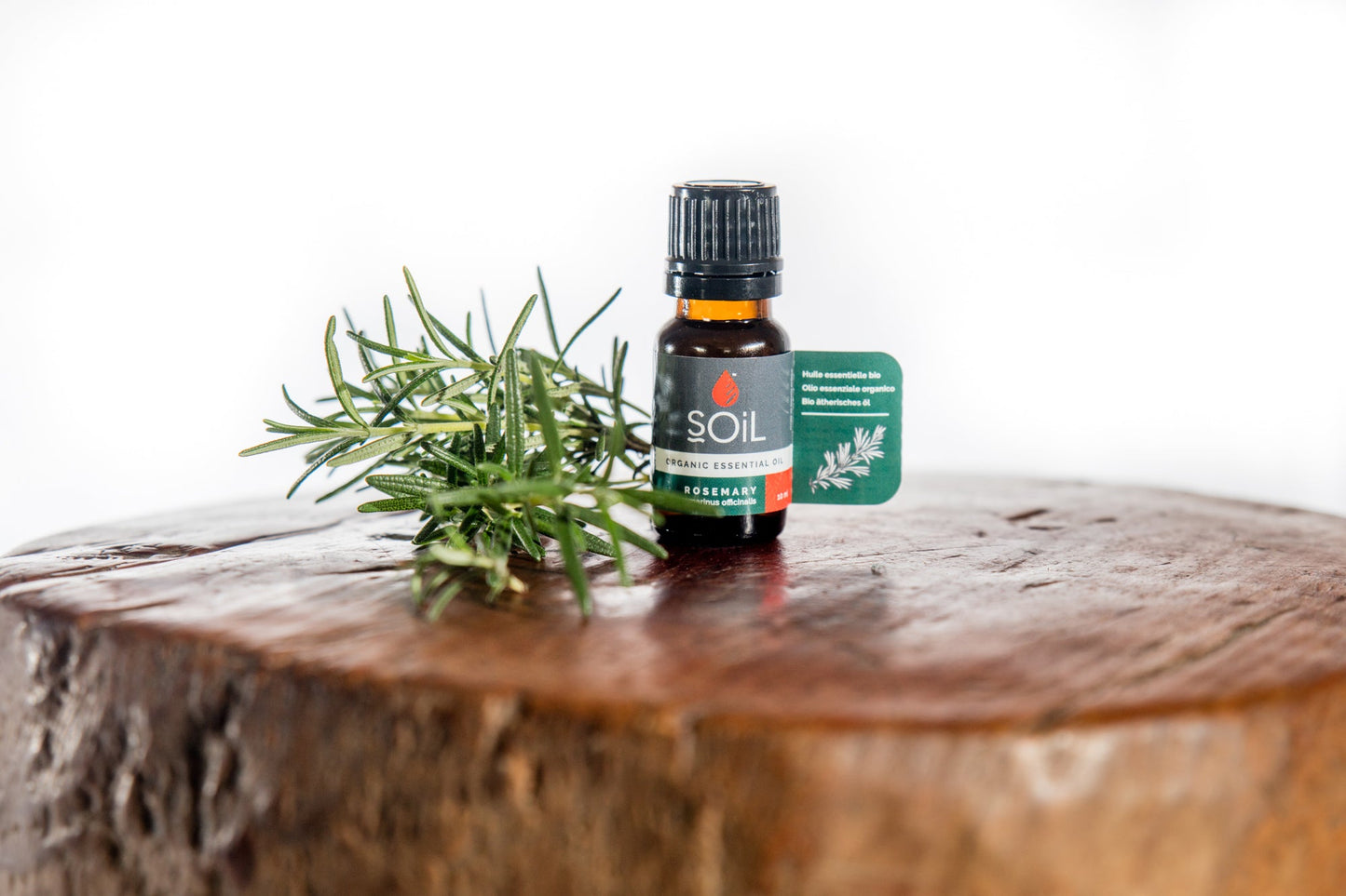 organic rosemary essential oil (rosemarinus officinalis) 10ml by soil organic aromatherapy and skincare