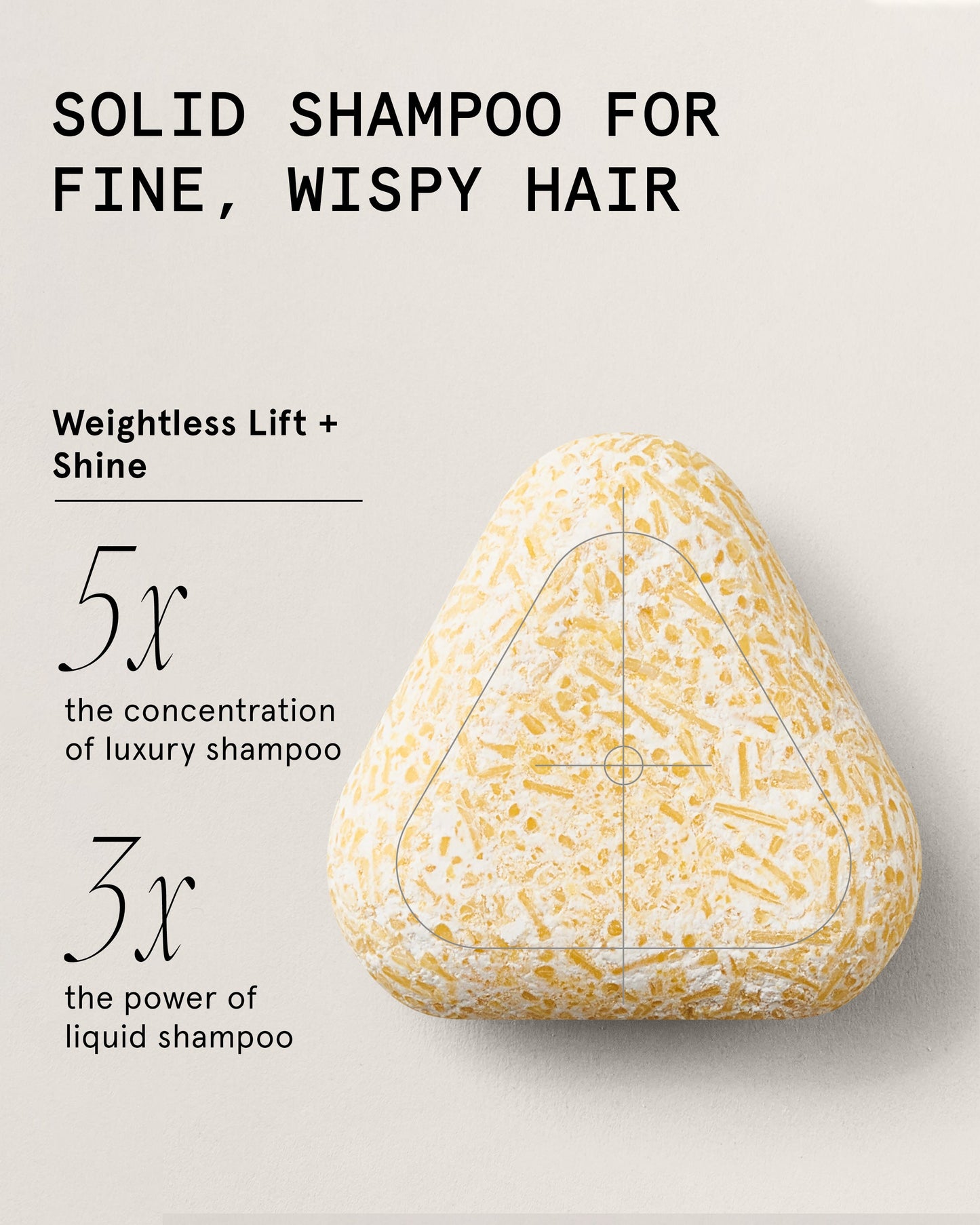 volume + shine shampoo bar for fine hair by superzero