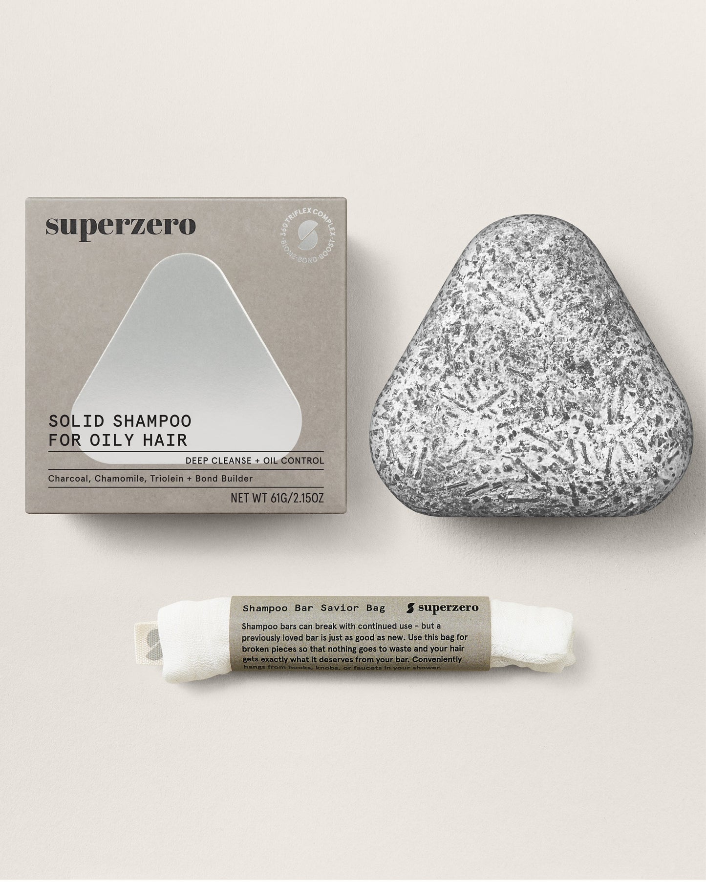 deep clean & oil control shampoo bar for oily hair & scalp by superzero