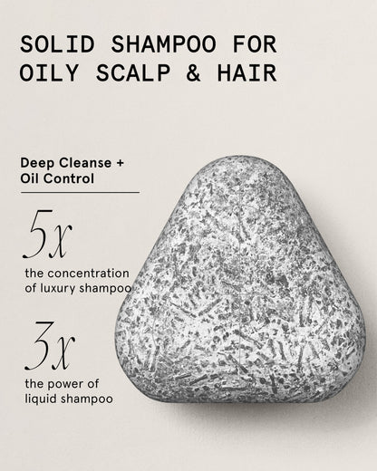 Deep Clean & Oil Control Shampoo Bar for Oily Hair & Scalp by superzero