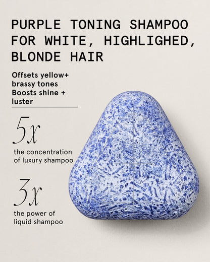 Purple Shampoo Bar for Blonde, Highlighted, White Hair by superzero