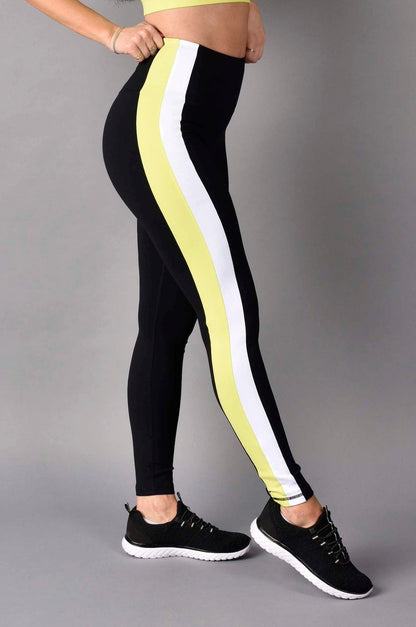 High Rise Matte Luxe Full Length Legging in Black Neon by Wear Love More