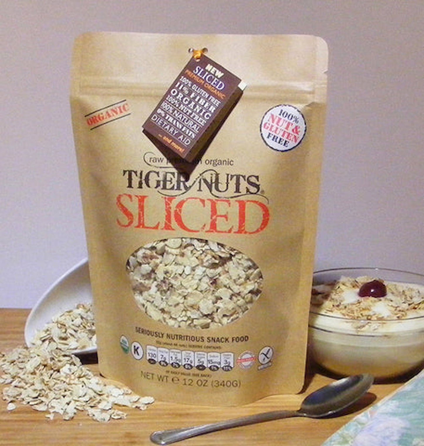 tiger nuts sliced tiger nuts in 12 oz bag - 24 bags by farm2me