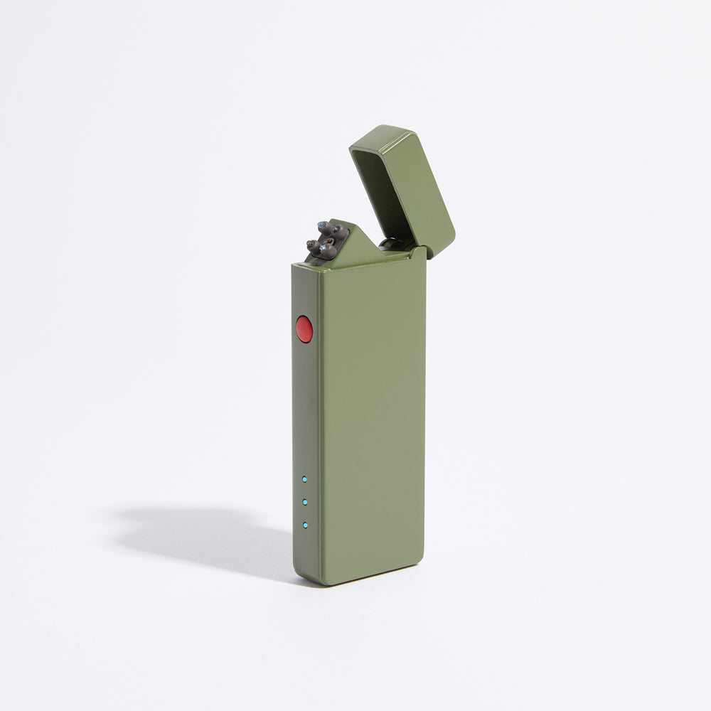 slim - olive green by the usb lighter company