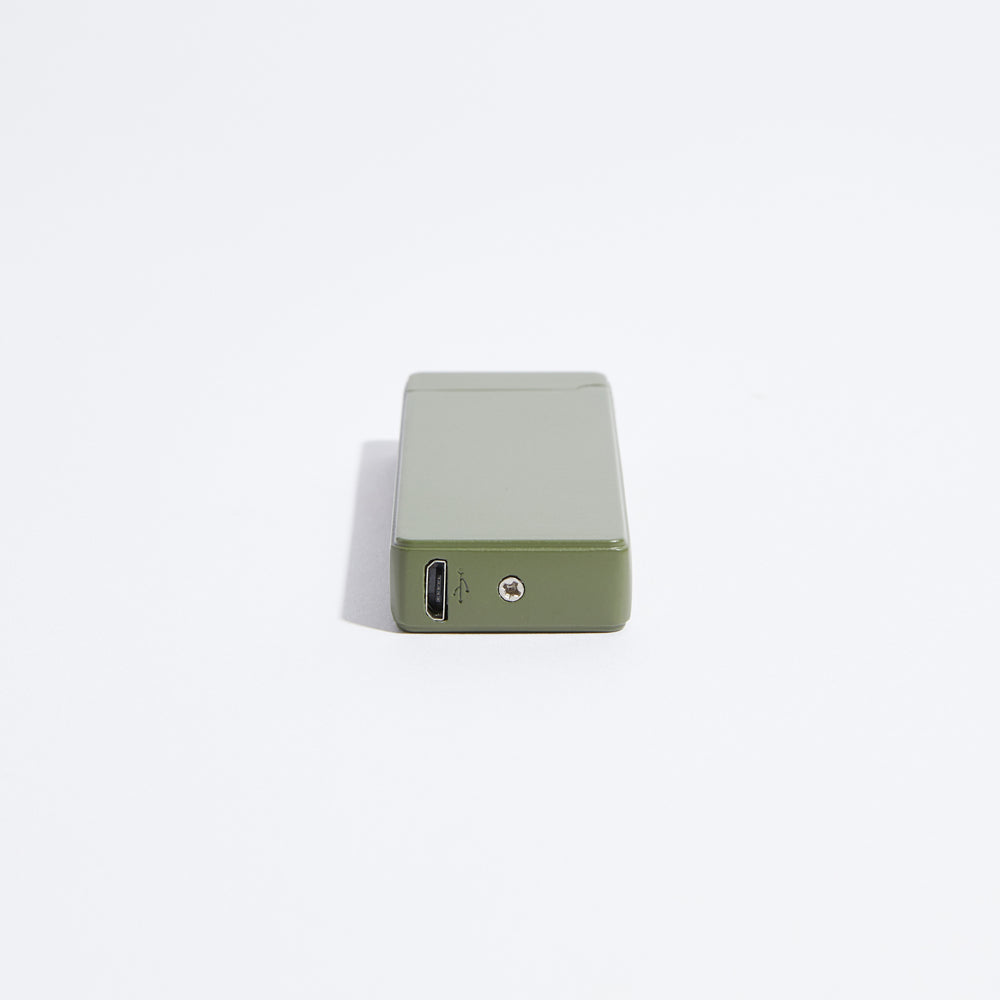 slim - olive green by the usb lighter company