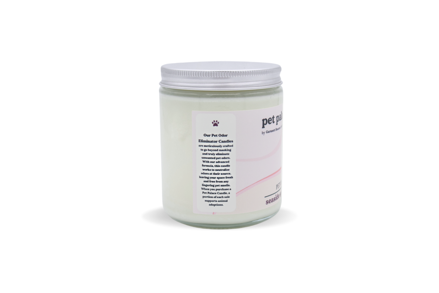 seaside spa pet odor eliminator candle by garsnett beacon candle co.