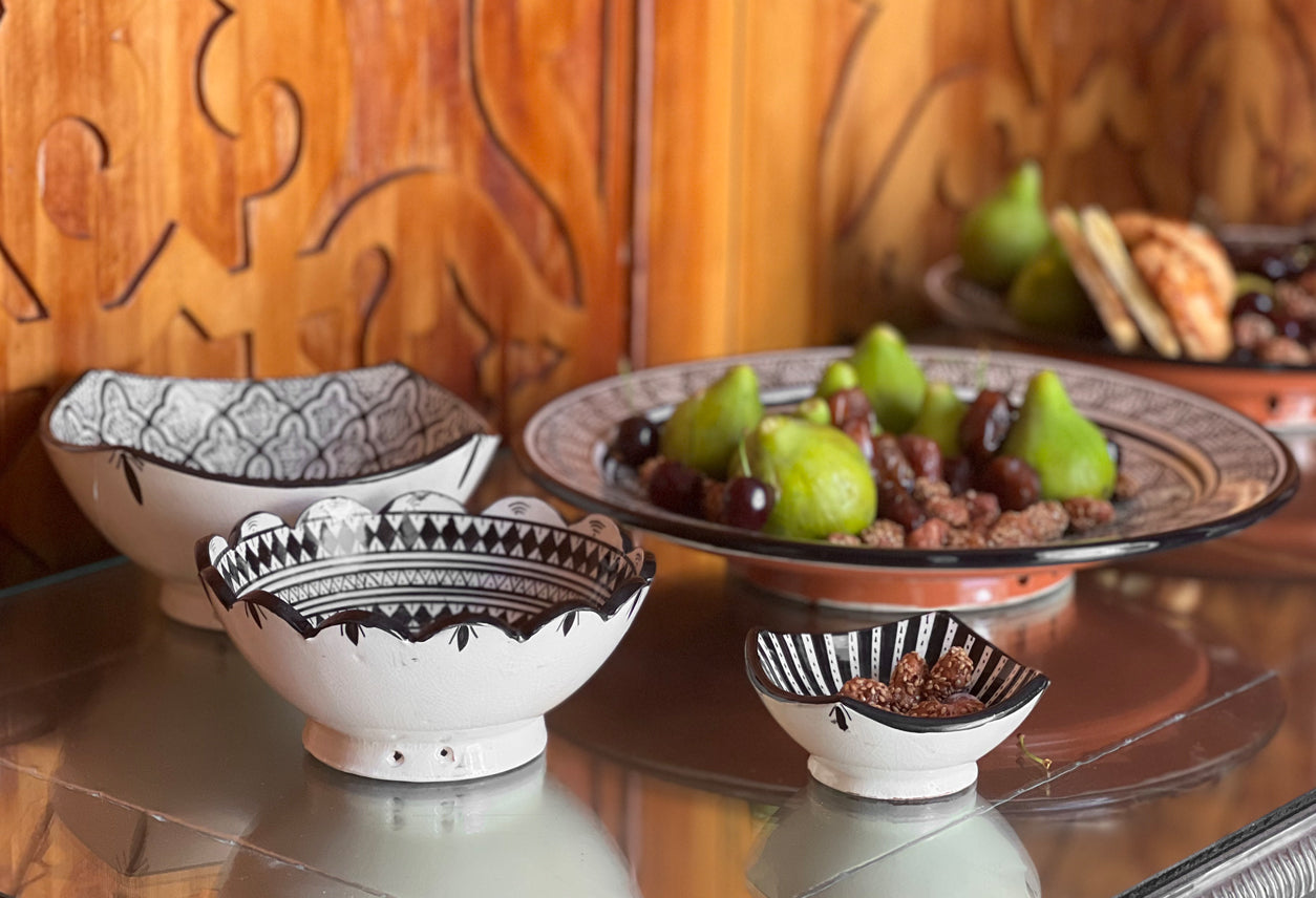 moroccan ceramic nesting bowls by verve culture