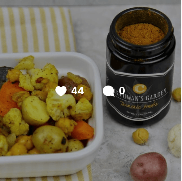 organic turmeric powder by dr. cowan's garden