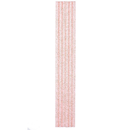 Set of 6 Pink Glitter Reusable Straws | BPA-Free Acrylic | 11" Extra Long Elegant Straws by The Bullish Store