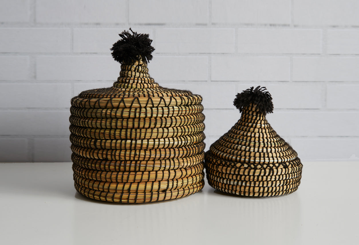 moroccan bread basket - set of 2 by verve culture