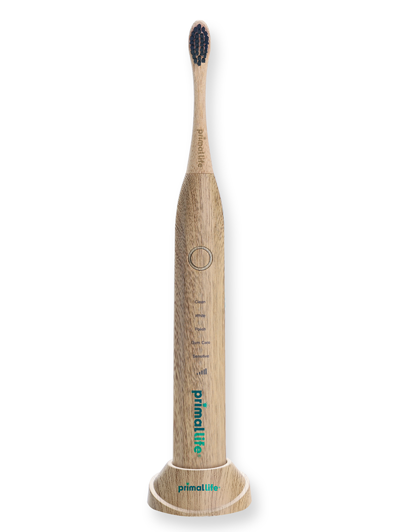 real white sonic toothbrush by primal life organics