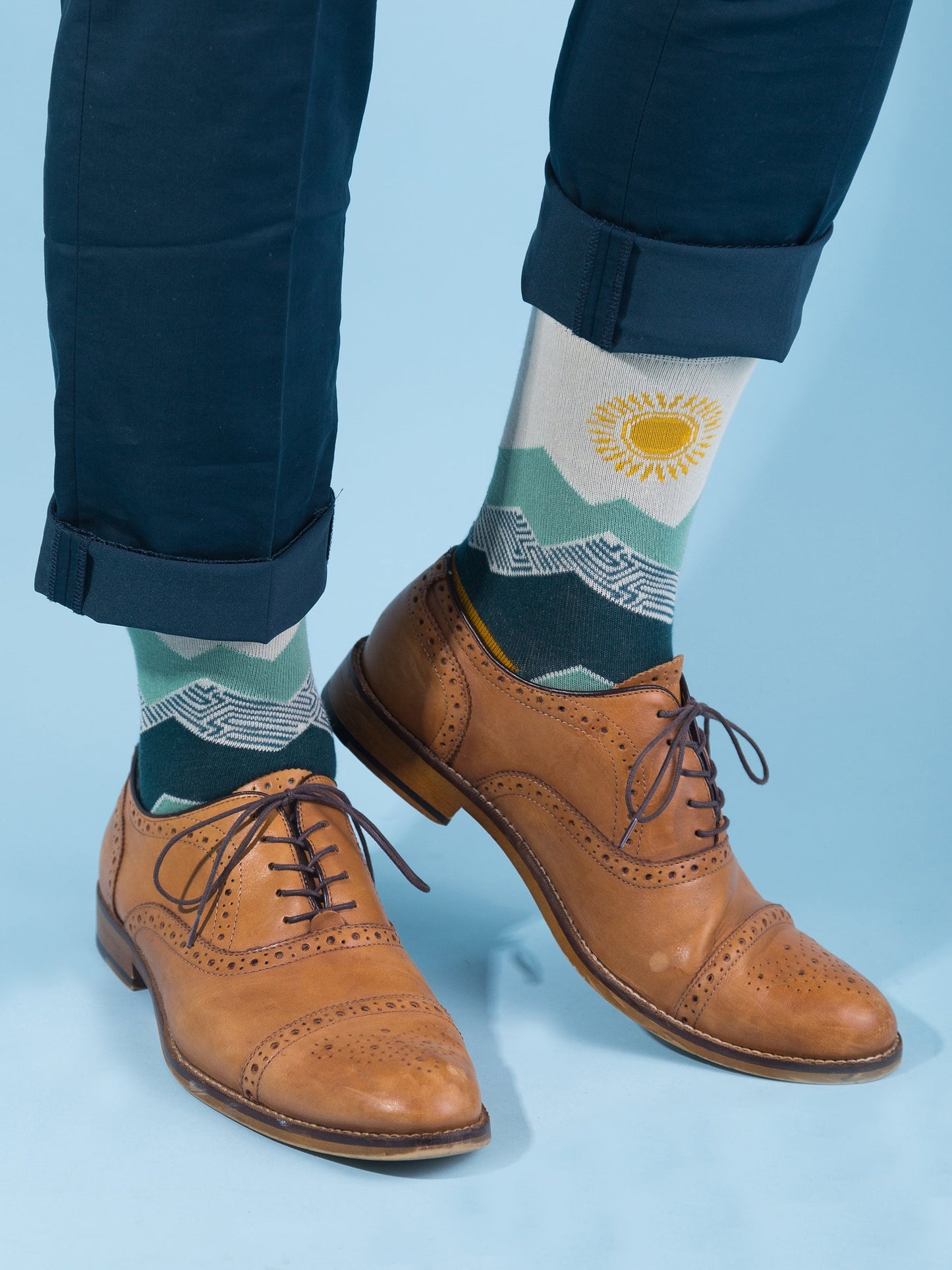 peak experience socks by happy earth