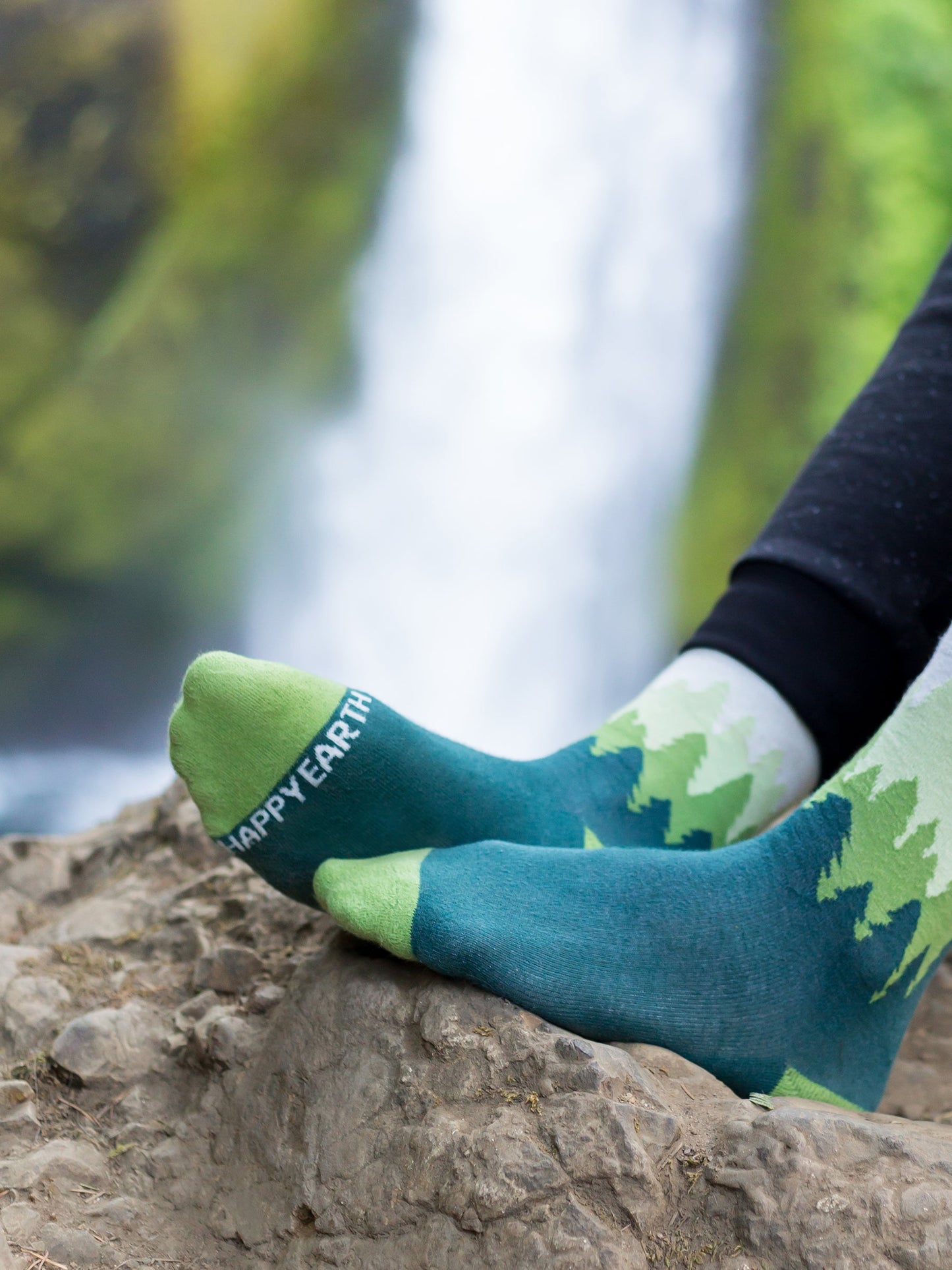 treeline socks by happy earth