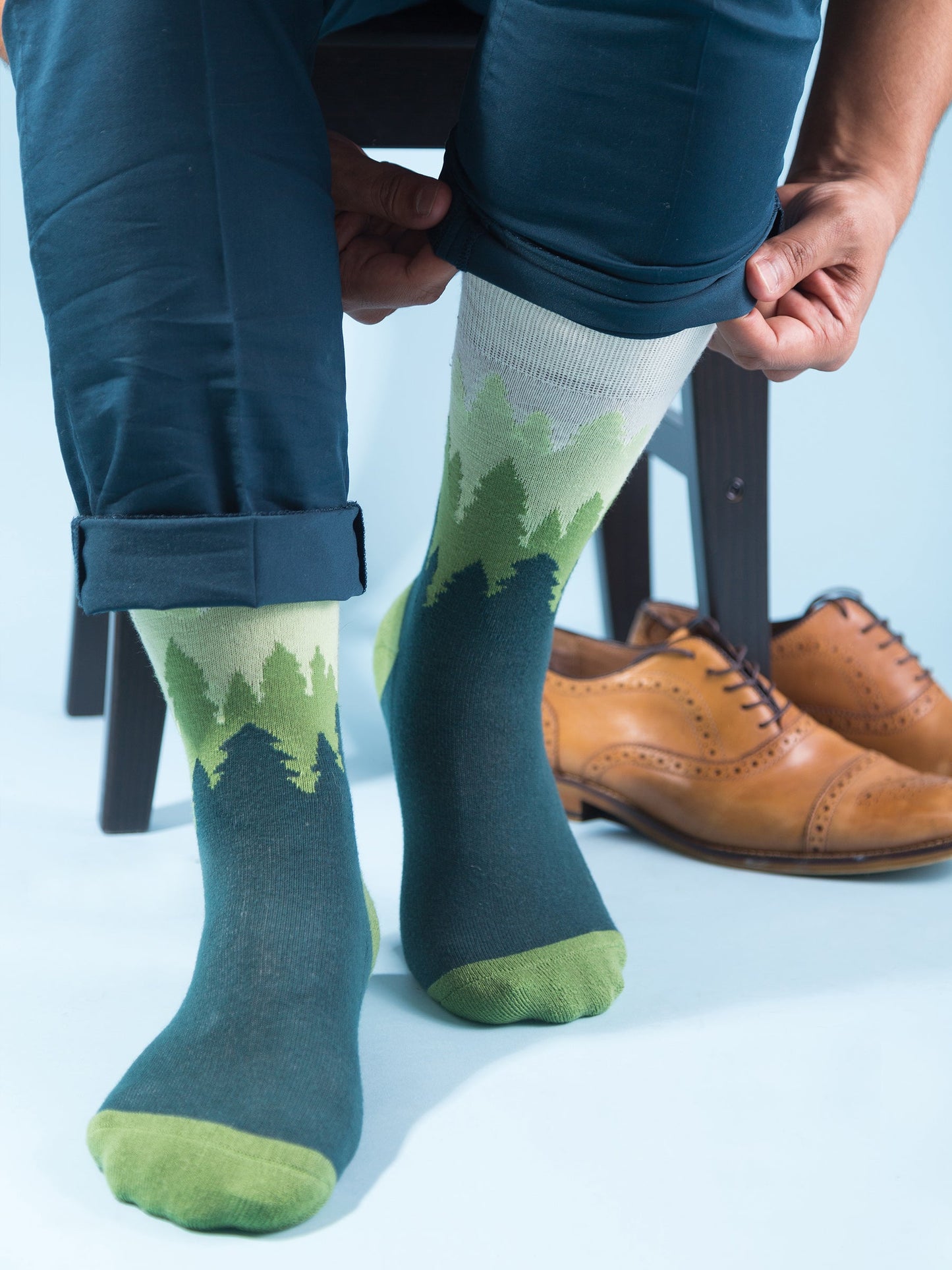 treeline socks by happy earth