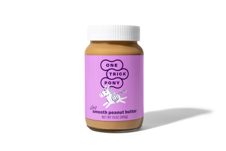 one trick pony smooth peanut butter jars - 6 jars by farm2me