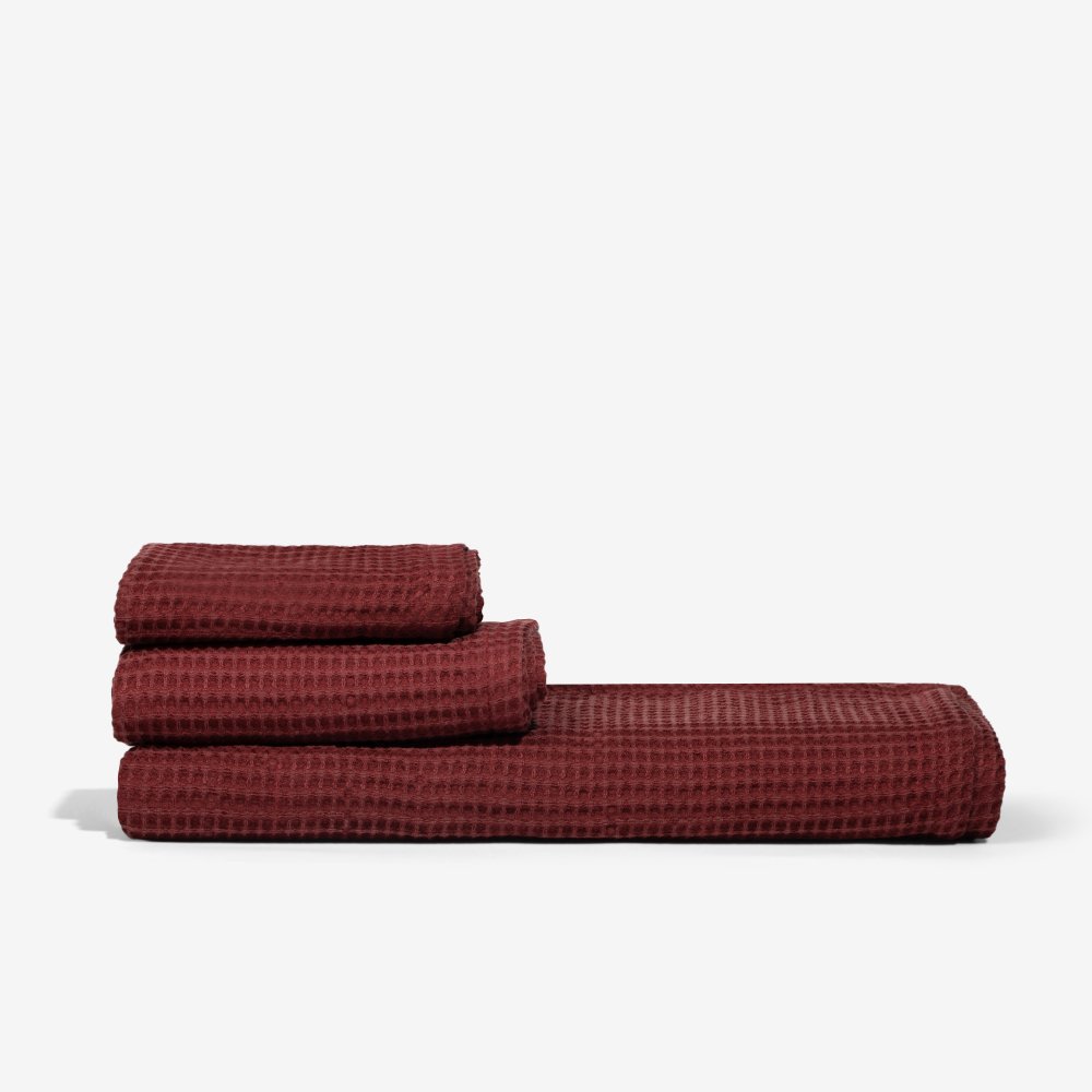 waffle towel set by ettitude