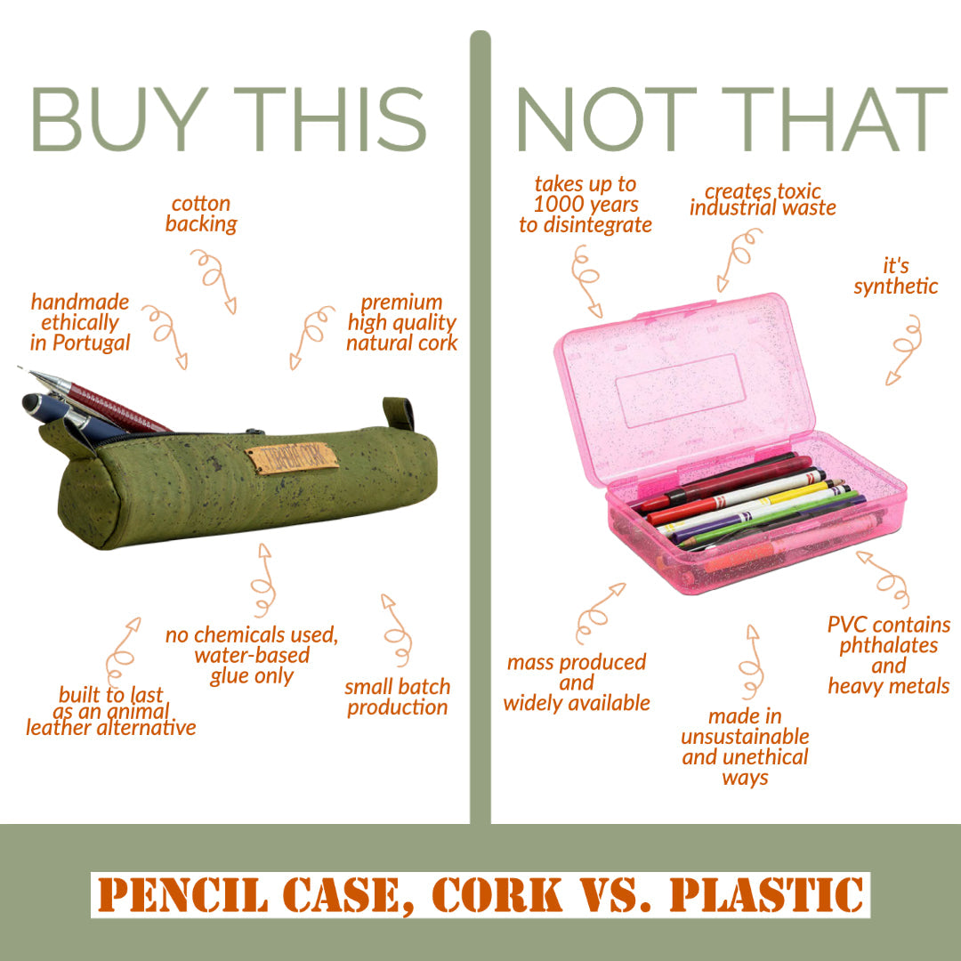 the writers kit pencil case by tiradia cork