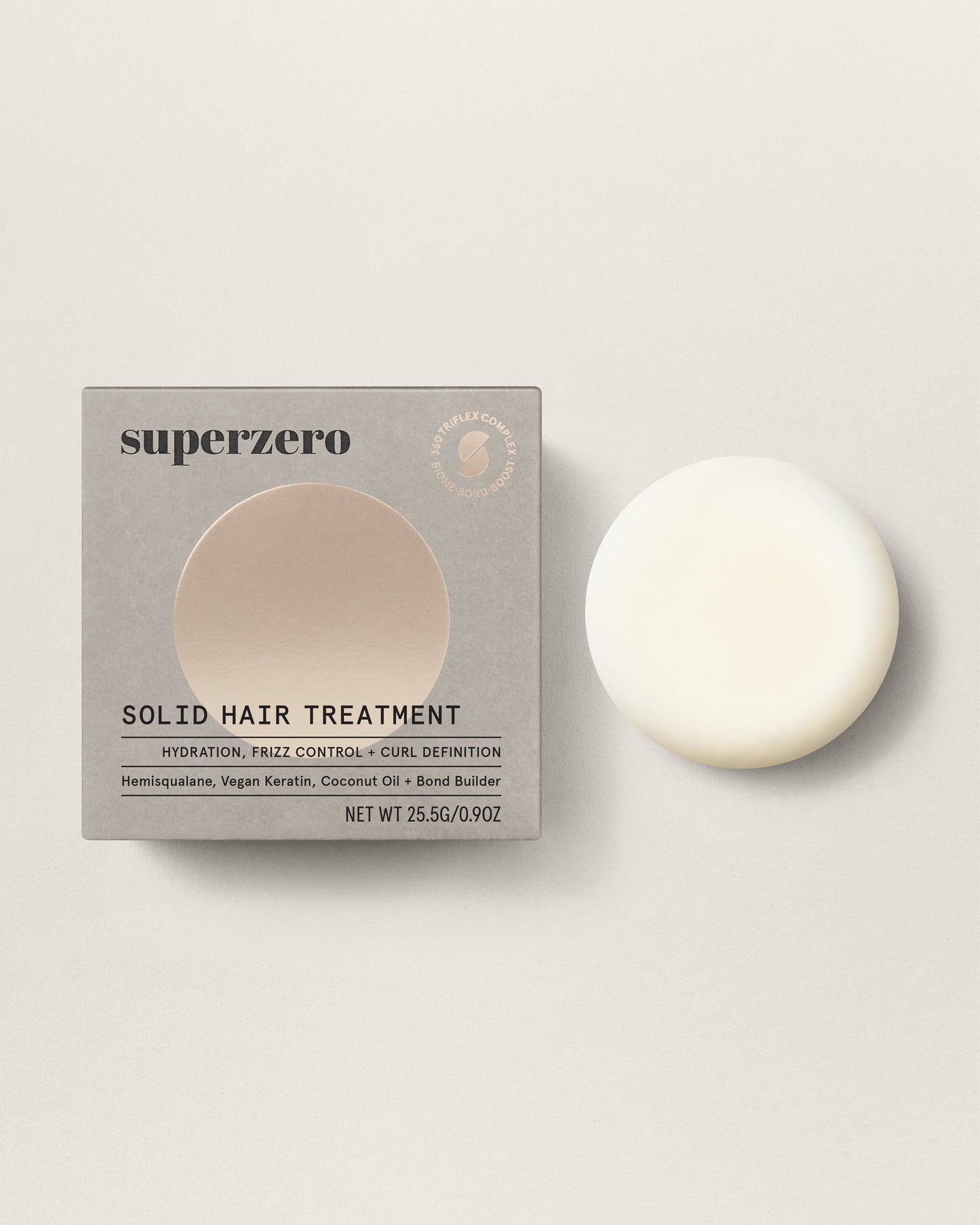 instant shine + anti frizz hair serum treatment bar by superzero