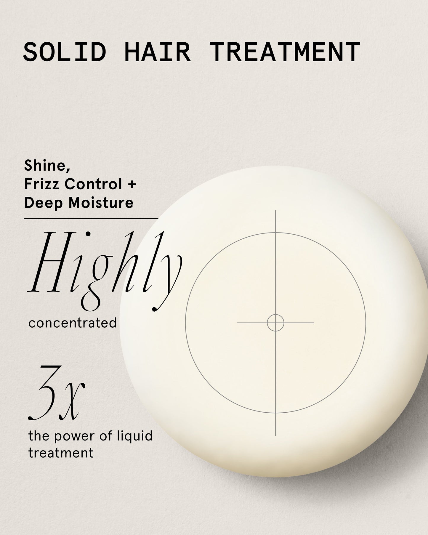 instant shine + anti frizz hair serum treatment bar by superzero