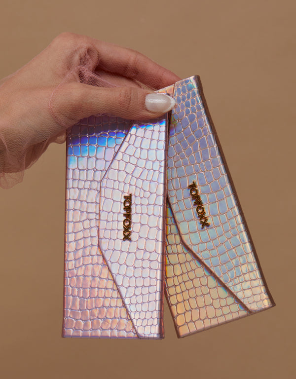 nude foldable holographic case by topfoxx