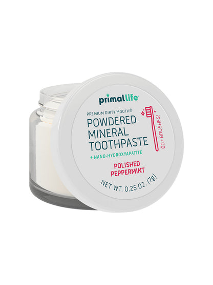 Toothpowder /  Powdered Mineral Toothpaste by Primal Life Organics #1 Best Natural Dental Care