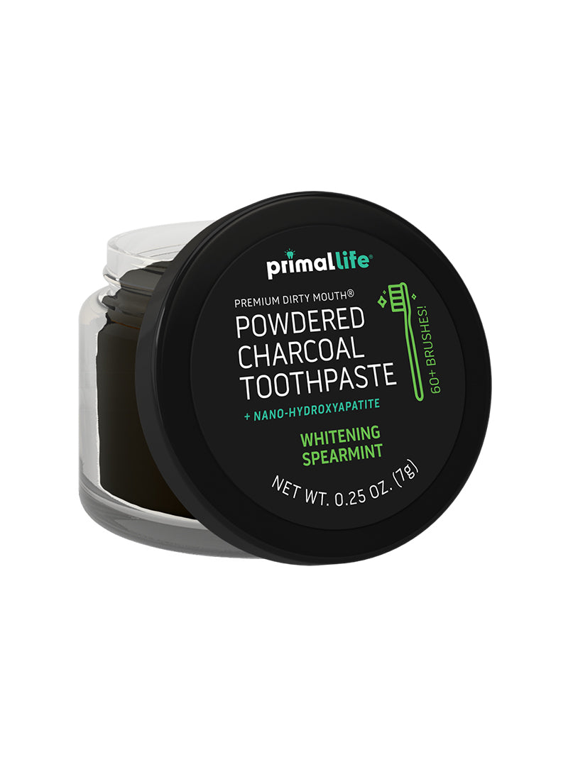 toothpowder /  powdered mineral toothpaste by primal life organics #1 best natural dental care