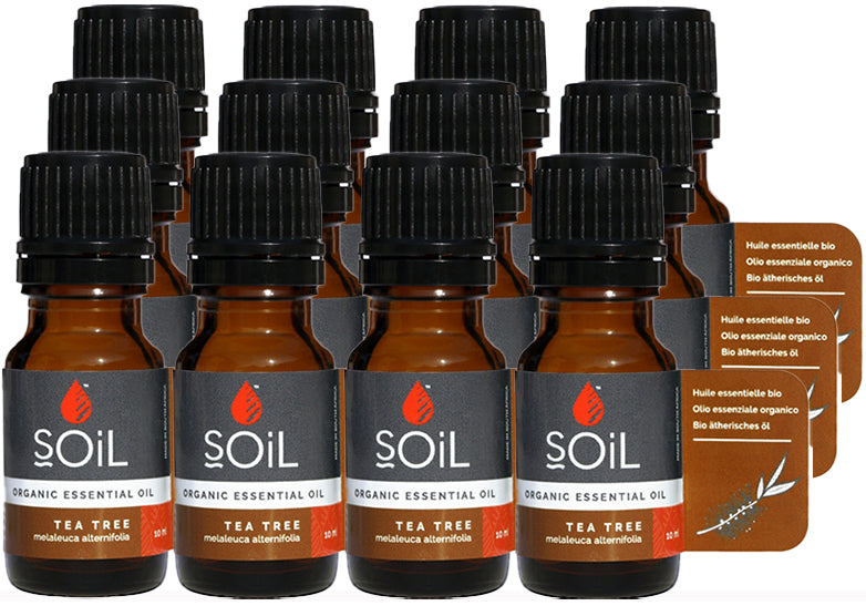 save 50% - organic tea tree essential oil (melaleuca alternifolia) 120ml by soil organic aromatherapy and skincare