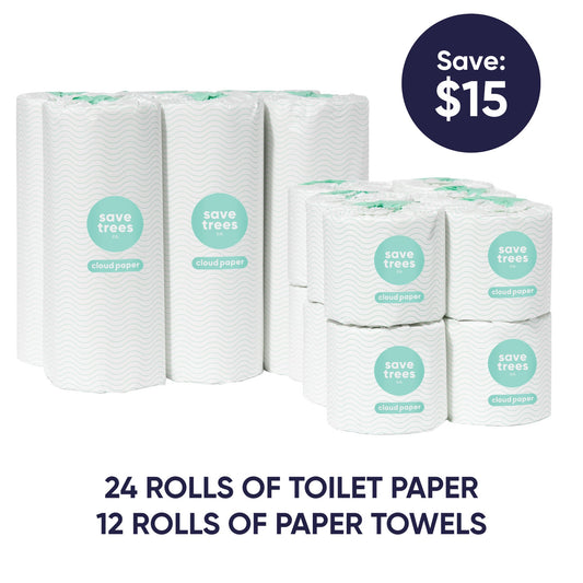 The Toilet Paper and Paper Towels Box by Cloud Paper