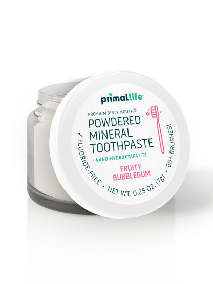 Toothpowder /  Powdered Mineral Toothpaste by Primal Life Organics #1 Best Natural Dental Care