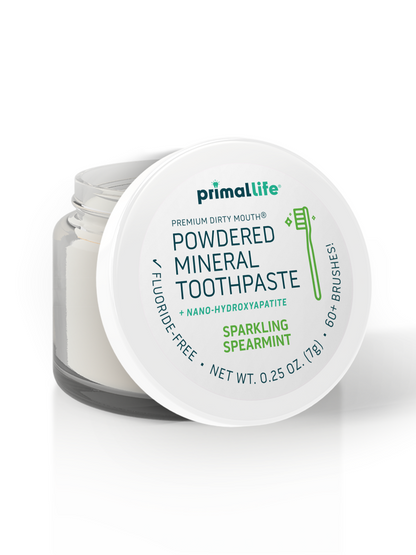 Toothpowder /  Powdered Mineral Toothpaste by Primal Life Organics #1 Best Natural Dental Care