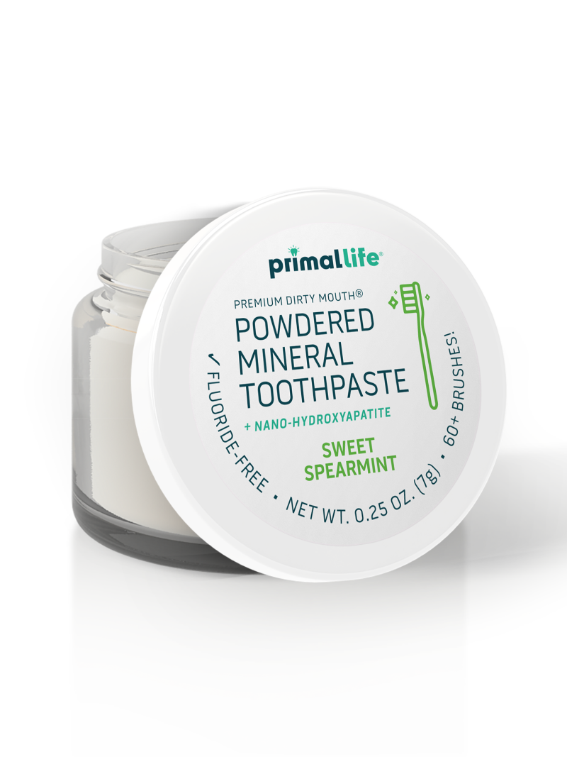 toothpowder /  powdered mineral toothpaste by primal life organics #1 best natural dental care