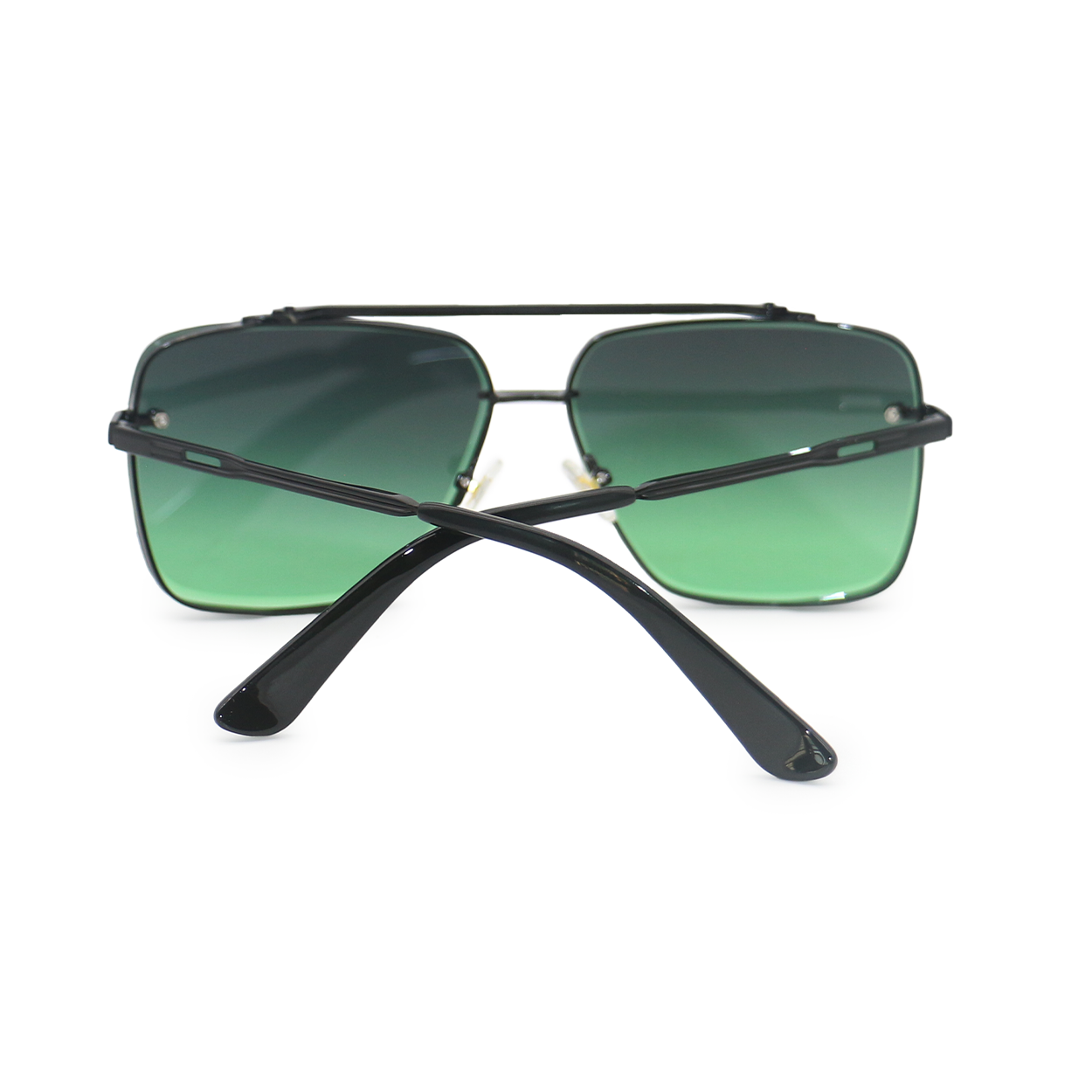 bella - dark green oversized squared aviators by topfoxx