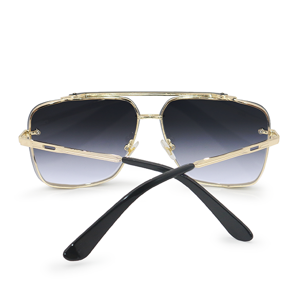 bella - midnight gold oversized squared aviators by topfoxx