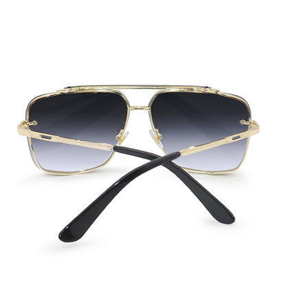 Bella - Midnight Gold Oversized Squared Aviators by TopFoxx