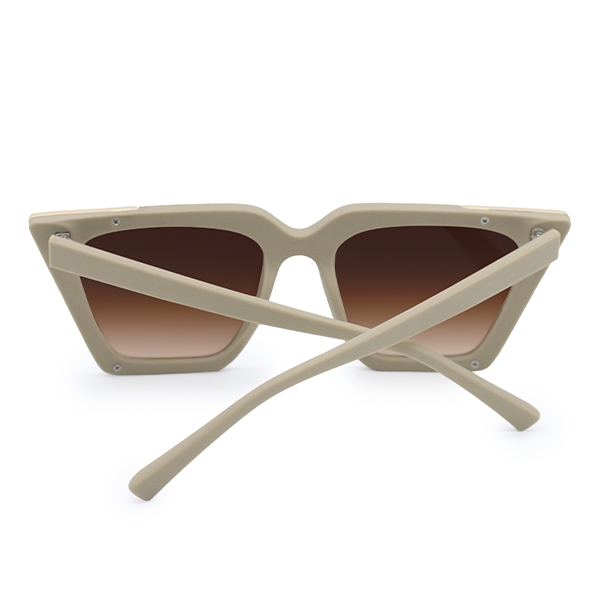 the ceo - nude frame brown lens cateye sunglasses by topfoxx