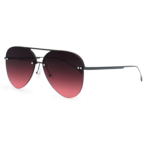 smaller megan 2 - ruby metal aviator sunglasses by topfoxx