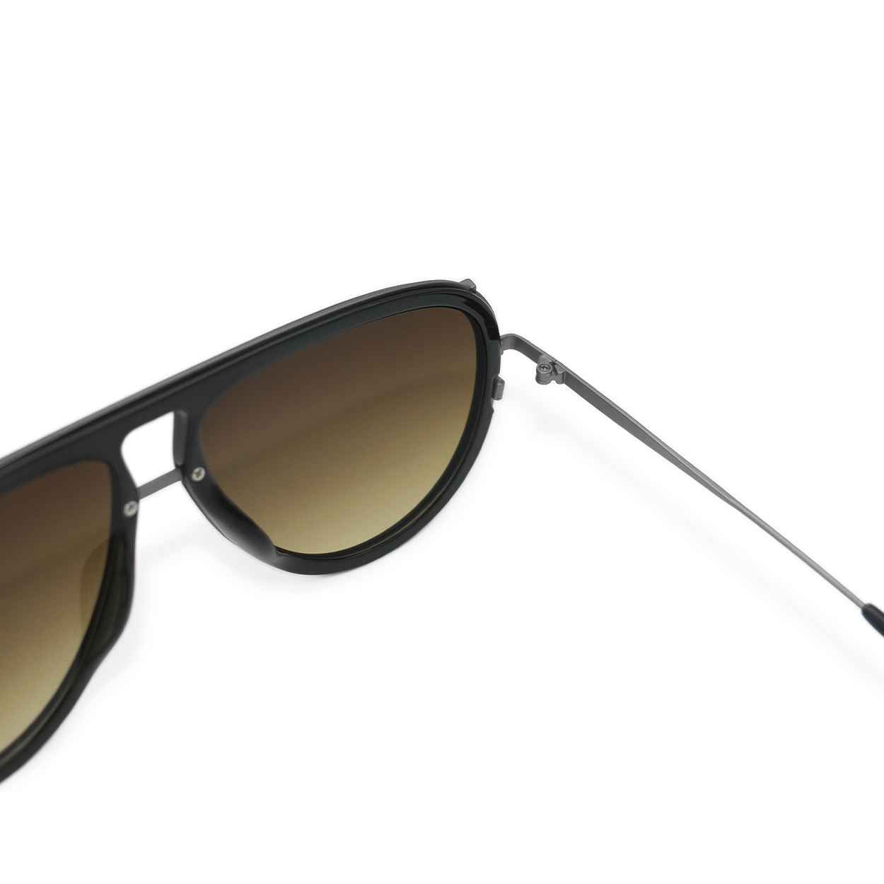 ivy luxe - olive tangle-free round aviator sunglasses by topfoxx