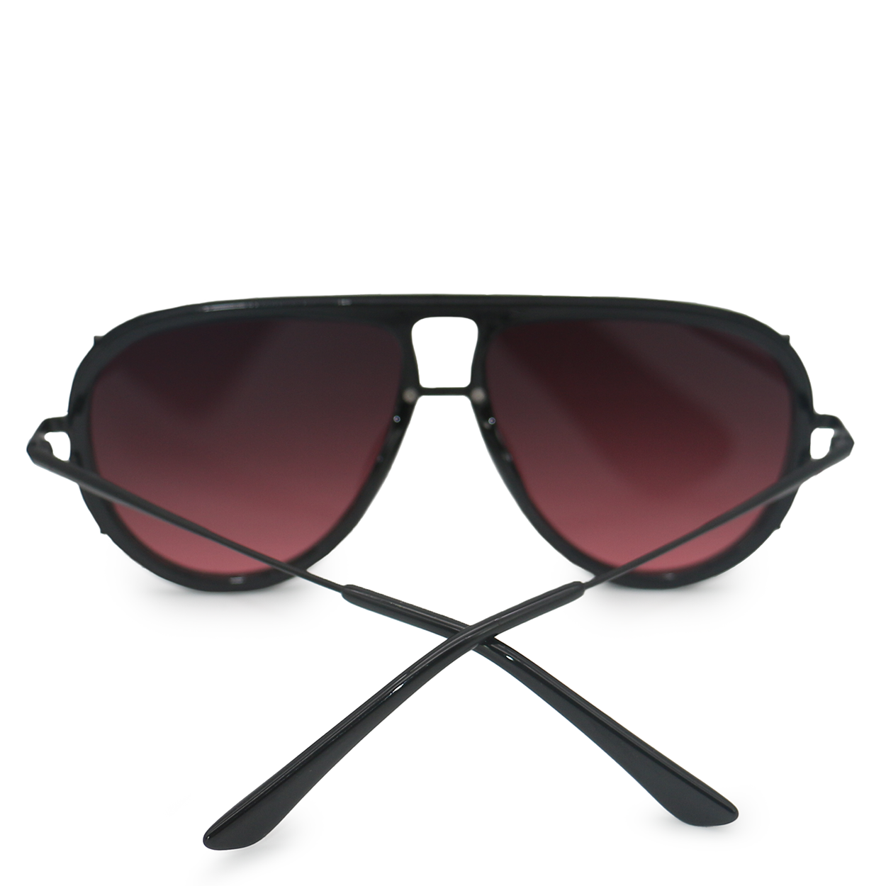 ivy luxe - ruby tangle-free round aviator sunglasses by topfoxx