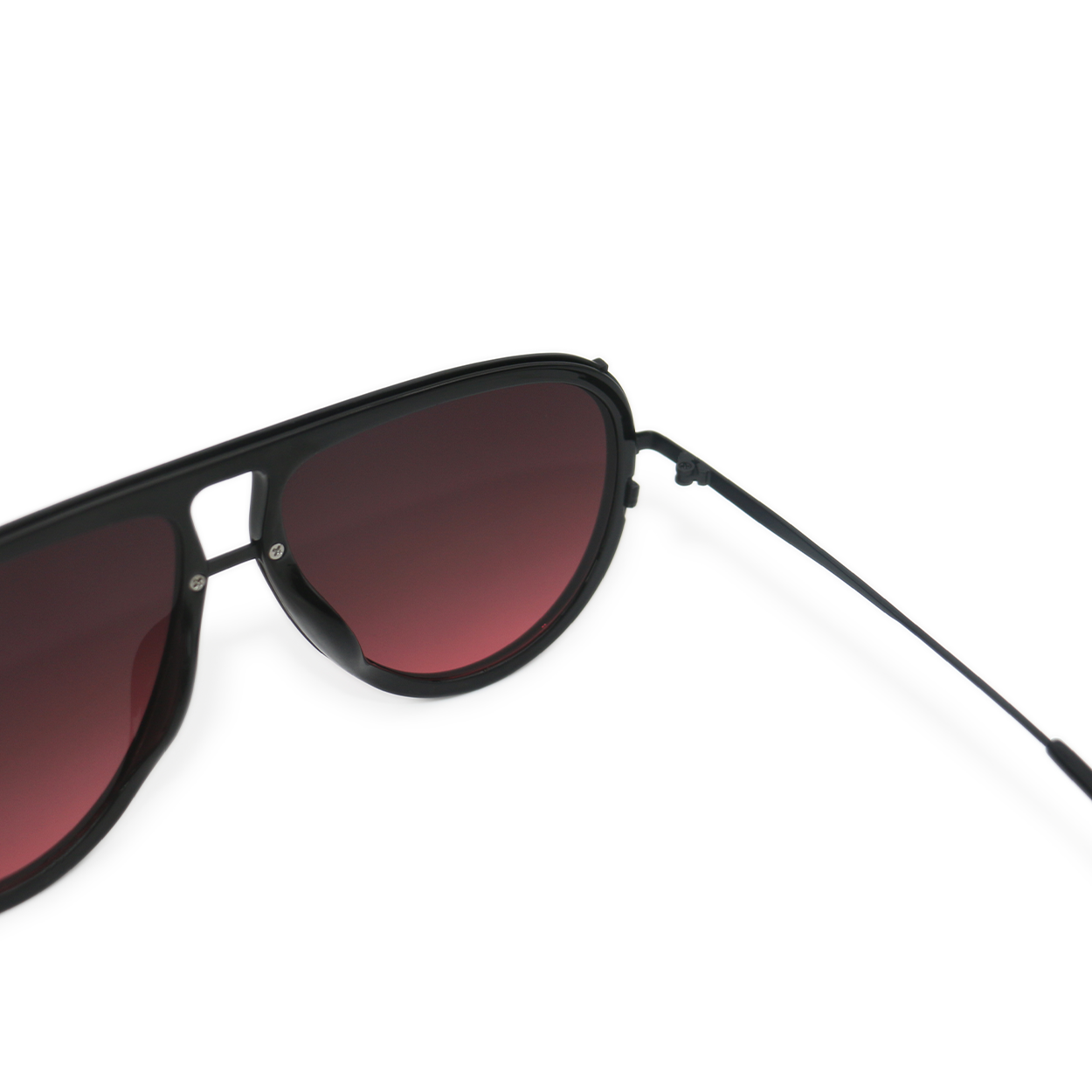 ivy luxe - ruby tangle-free round aviator sunglasses by topfoxx